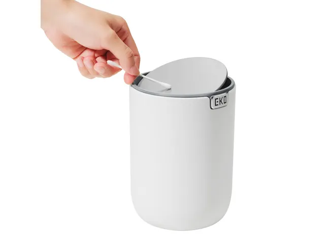 Tafelafvalbak EKO Fandy 2 met Swing deksel 2.2 liter Wit