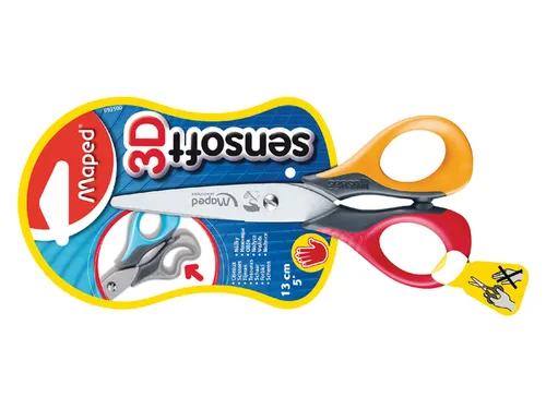 Schaar Maped Sensoft 16cm links assorti