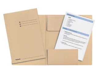 Dossiermap Esselte folio 3 kleppen manilla 275gr gems - 4