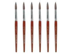 Penseel Kangaro Serie 120 rond Nr. 24 geitenhaar doos 6 stuks