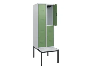 Dubbeldekse dekenkist,HxBxD 1950x600x815mm,2x2vak.,vak B 300mm - 2