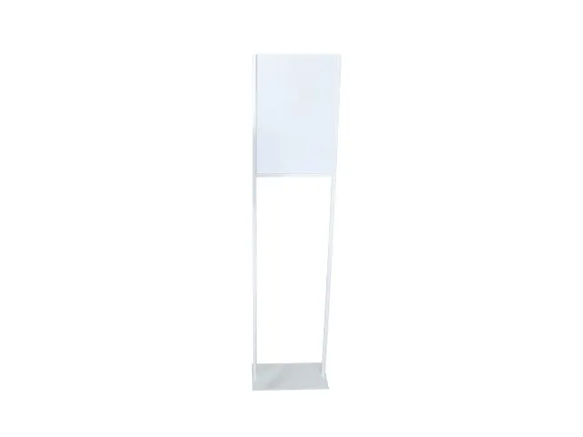 Porte-affiche Europel A3 métal bord acrylique blanc