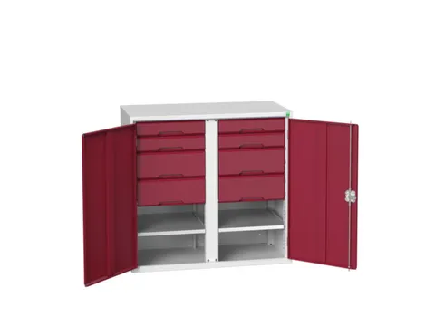 universele kast,HxBxD 1000x1050x550mm,2xStalen bodem,8lade(n)