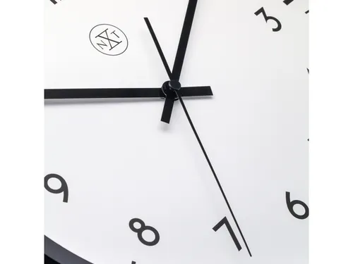 Wandklok NXT dia 30cm zwart/wit kunststof Easy Big