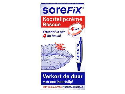Koortslipcreme Sorefix rescue tube 6ml