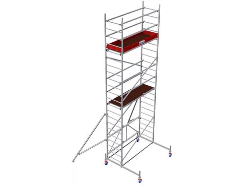 vouwsteiger,werk H 6,8m,steiger H 6m,platform BxD 2000x600mm,aluminium
