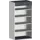 roldeurkast 2000x1050x650mm 4xStalen bodem cil.-slot RAL7035 RAL7016