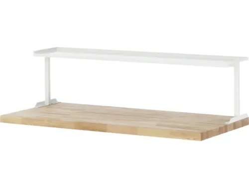 Legbord voor opbouw werkbanken 375x1500x300mm RAL7035