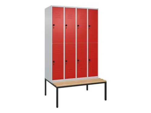 Dubbeldekse dekenkist,HxBxD 2120x1200x815mm,4x2vak.,vak B 300mm