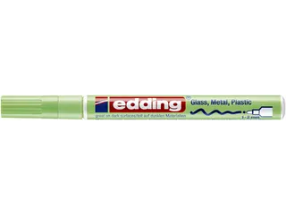 Viltstift Edding 751 lakmarker rond pastel groen 1-2mm - 2