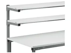 ESD-legbord voor montagetafel B 1500mm HxD 25x310mm hout lichtgrijs