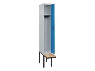 locker met bank,HxBxD 2120x300x815mm,1vak,vak B 300mm,cil.-slot - 2