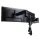 Dubbele Monitorarm R-Go-Tools Caparo 4 gasveer 2 beeldschermen Zwart