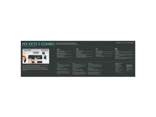 Logitech MX Keys S Combo toetsenbord en muis Azerty Frans