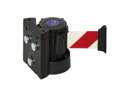 afzetsysteem voor wandmontage,m. 1riem(en),LxB 3m x50mm,riem rood/wit