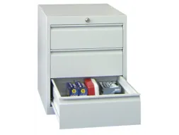 ladekast HxBxD 600x500x600mm 3laden slot RAL7035 front RAL5012