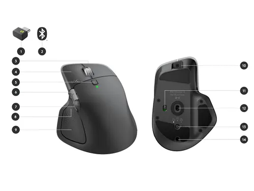 Logitech MX Master 4 Business 910-007617 draadloze muis 8K DPI