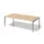 vergadertafel/directiebureau,HxBxD 650-850x2400x1200mm,rechthoekig