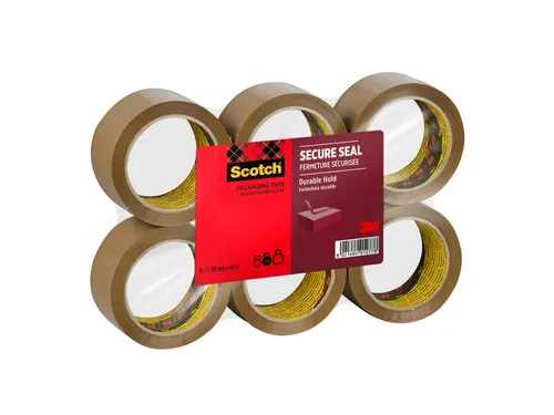 Verpakkingstape Scotch Heavy 50mmx66m bruin 6 rollen
