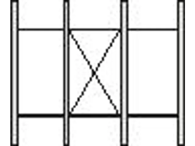 Draagarmstelling 2500x3255x740mm 6etages 1320kg/etage Ral5010