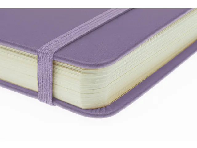Schetsboek Kangaro A4 heather purple PU HC 80 vel 140gr roomwit met el