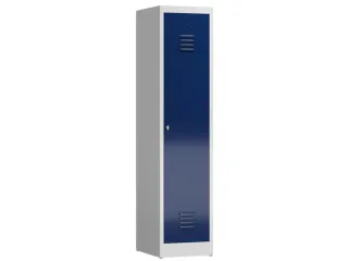 garderobekast 1800x415x500mm 1vak klink sokkel romp RAL7035 RAL5010 - 1