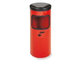 Afval/asbak-Veiligheidsafvalbak Vloeropstelling HXØ 410X180Mm Rood - 1