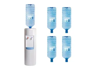 Watercooler Basic Wit + 4x Bronwater 18 Liter - 2