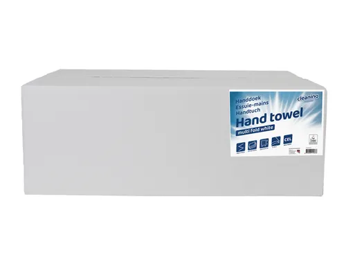 Handdoek Cleaninq I-vouw 2-laags 206x240mm 25x150 stuks wit