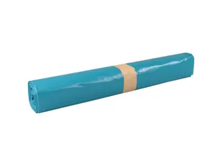 Afvalzak LDPE gerecycled 120x90cm T100 blauw 185 Liter 100 Stuks - 1