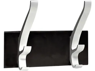 Kapstok Unilux wand Cypres 2 haken metallic grijs - 1