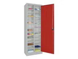 Postsorteerkast Met Deuren 1950x640x400mm 2x13 Ral7035 Front Ral3000