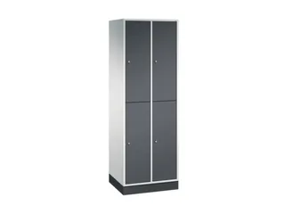 Dubbeldekse garderobekast,HxBxD 1950x620x500mm,2x2vak.,vak B 260mm - 2
