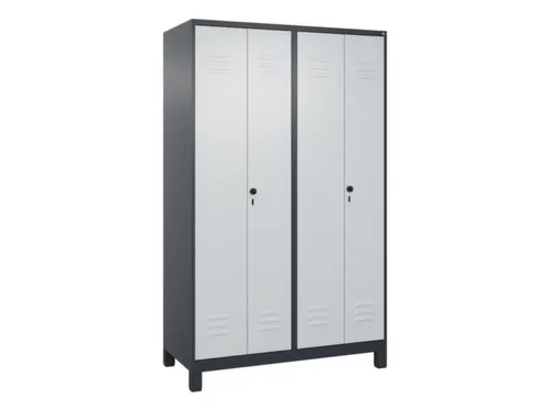 locker voor scheiding van kleding,HxBxD 1950x1200x500mm,4vak