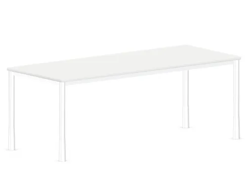In hoogte verstelbaar bureau,HxBxD 720-840x2000x800mm,Bl-wit
