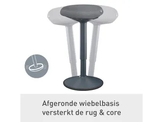 Actieve stakruk Leitz Ergo met comfortzitting 57-82cm - 9