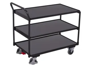 tafelwagen,draagverm. 250kg,3etage(s),laadvl. LxB 985x590mm,houtetage - 2