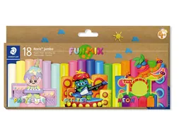 Boetseerklei Staedtler Noris jumbo set 18 kleuren