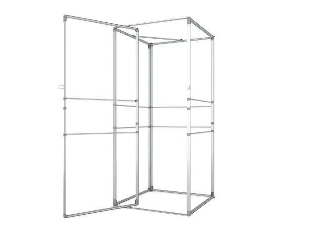 FlexFrame Opbergruimteset beurswand 98x230cm Zilver frame
