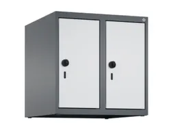 opzetkast,v. locker,2vak.,vak B 250mm,HxBxD 500x500x500mm,vleugeldeur