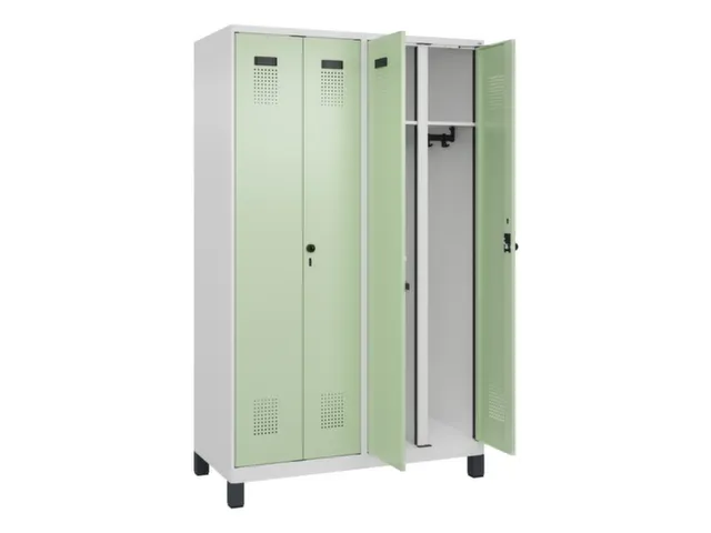 locker voor scheiding van kleding,HxBxD 1950x1200x500mm,4vak