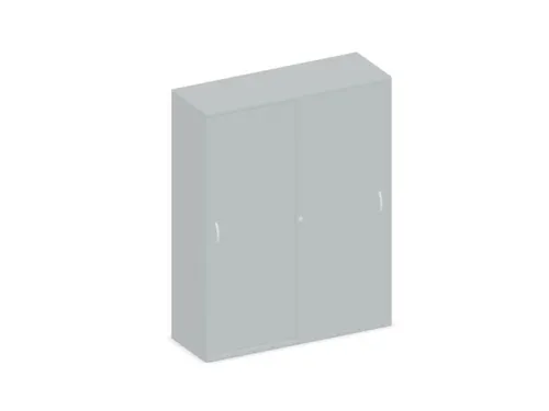 Schuifdeurkast 1540x1200x430mm Romp Lichtgrijs Decor Front Lichtgrijs