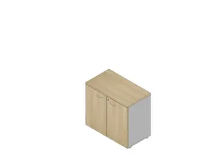 kantoorkast,HxBxD 730x800x450mm,1xhouten vloer,2ordnerhoogte - 1