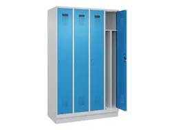 locker voor scheiding van kleding,HxBxD 1950x1200x500mm,4vak