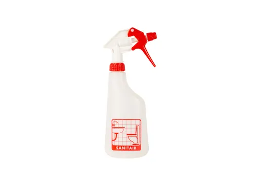 Sprayflacon Cleaninq 600ml leeg met logo sanitair