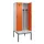 locker met bank,voor scheiding van kleding,HxBxD 2120x800x815mm,2vak