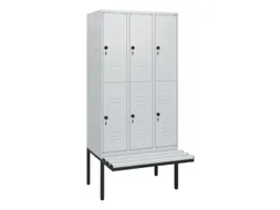 Dubbeldekse dekenkist,HxBxD 1950x900x815mm,3x2vak.,vak B 300mm