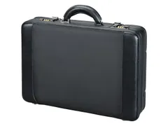 pilotenkoffer Alassio modica 32,5x45,5x10,5 cm zwart nylon kunstleer