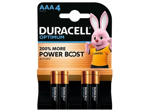 Batterij Duracell Optimum 4x AAA