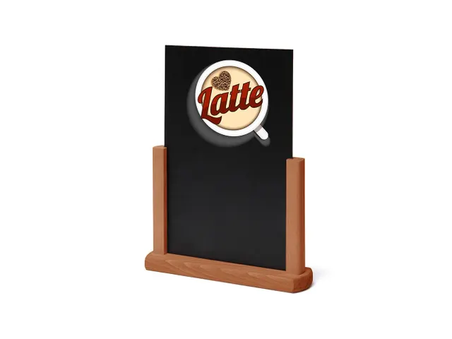 Ardoise de table A4 Support marron clair